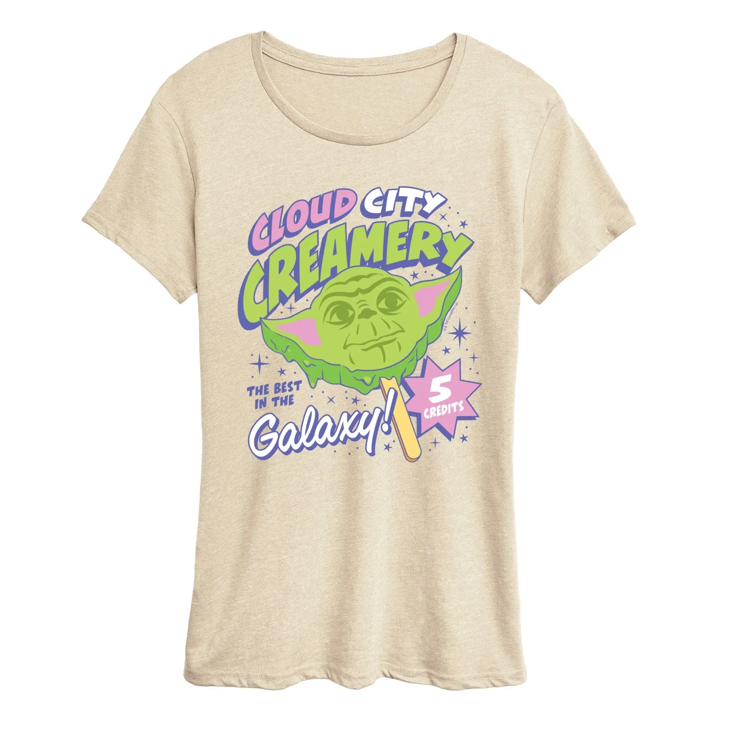 Star Wars - Cloud City Creamery - Women's Short Sleeve Graphic T-Shirt sold by Zulily product image thumbnail 2