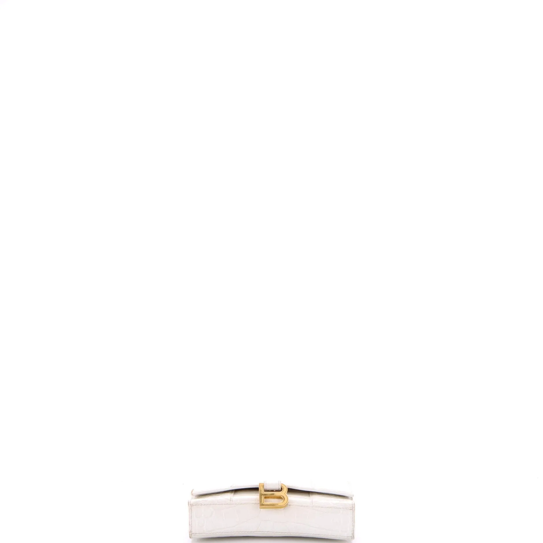 Pre-Loved Balenciaga Hourglass Chain Wallet Crocodile Embossed Leather sold by Zulily product image thumbnail 4