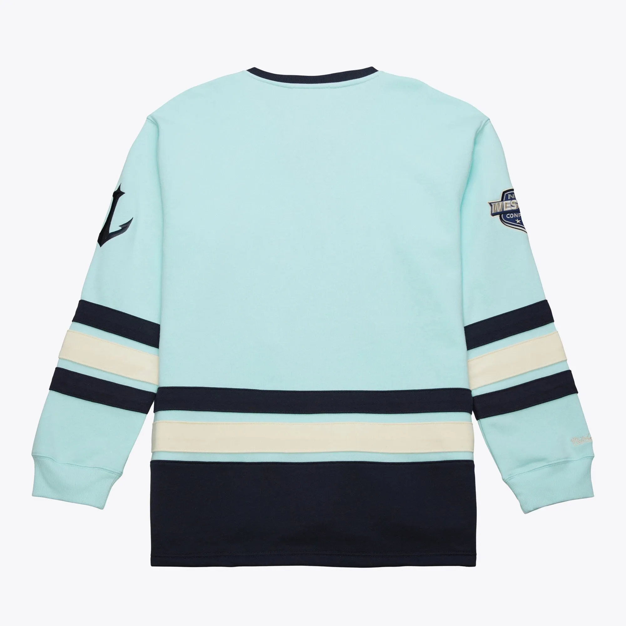 Men's Mitchell & Ness Nhl Heritage Lace-Up Crew Current Logo Kraken sold by Zulily product image thumbnail 2