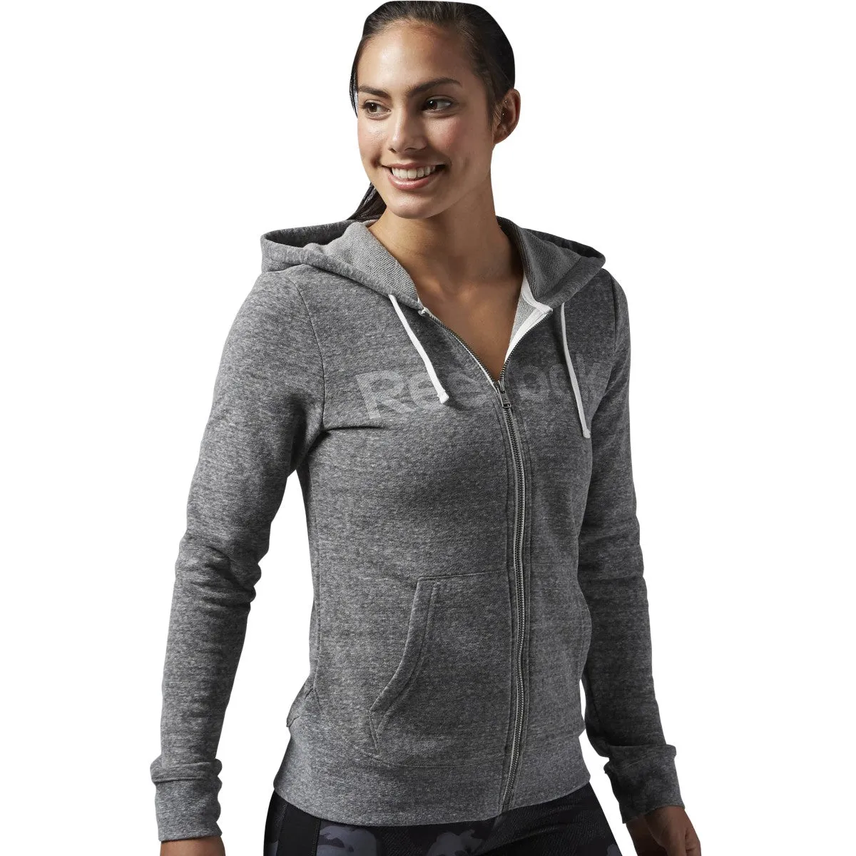 Women's Reebok Elements Full Zip Big Logo Hoody sold by Zulily