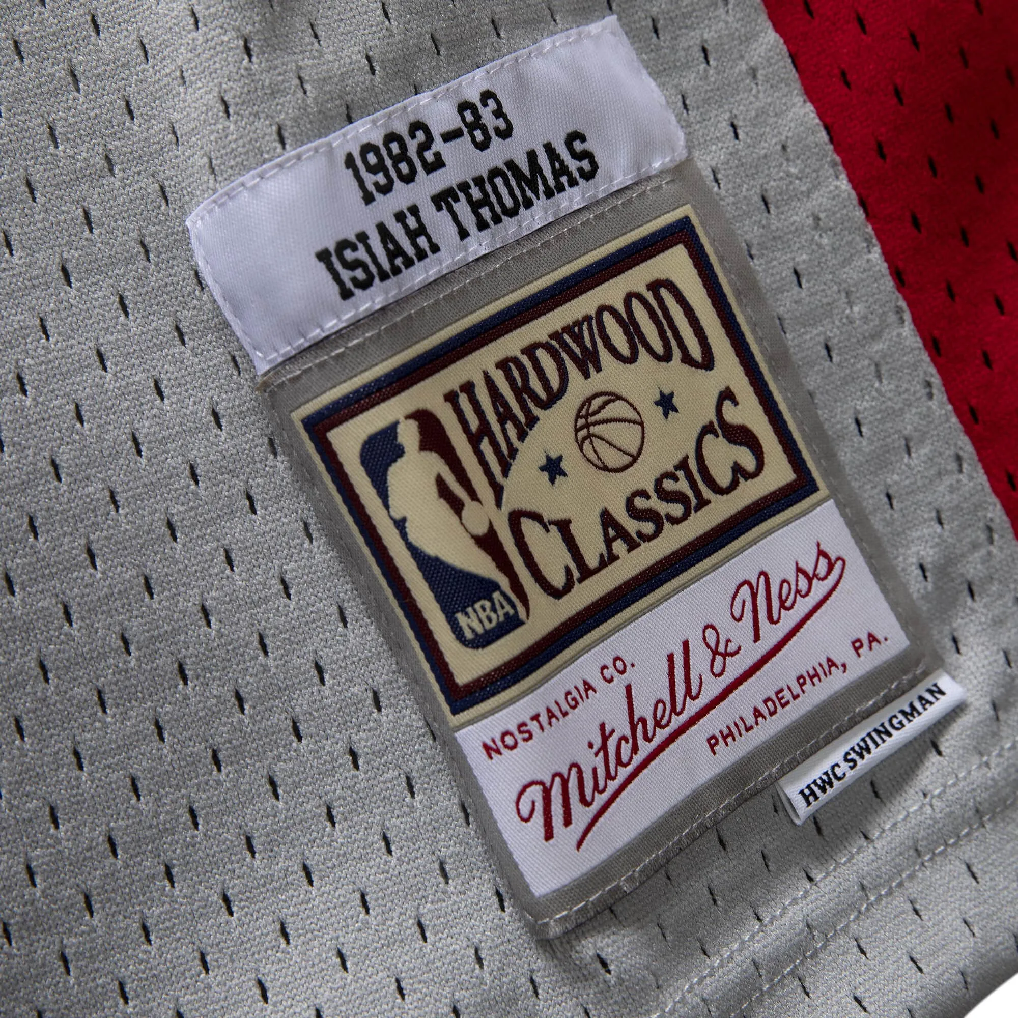 Men's Mitchell & Ness NBA Swingman Jersey- Detroit Pistons 82 Isiah Thomas sold by Zulily product image thumbnail 4