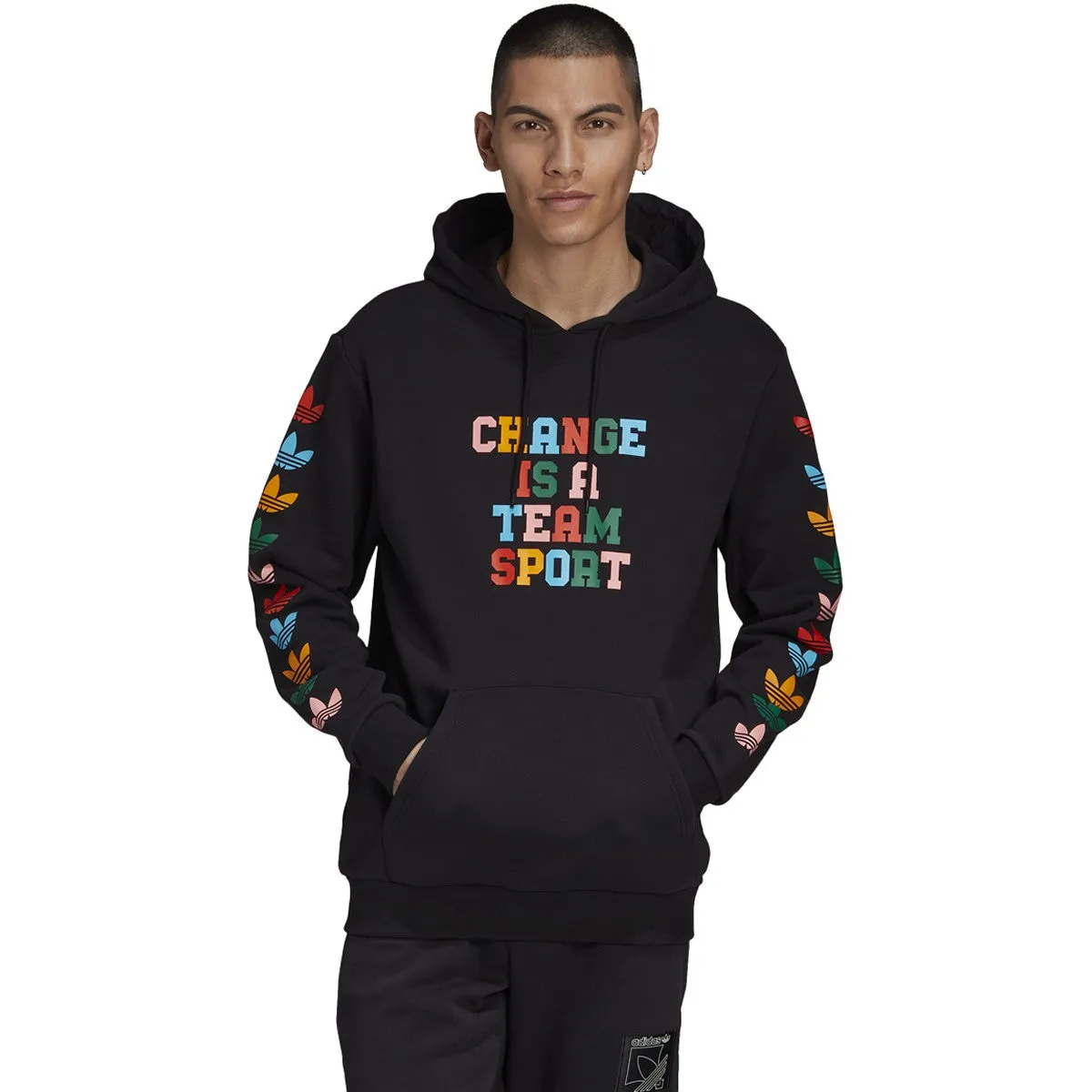 Men's adidas Change Is A Team Sport Hoodie sold by Zulily product image thumbnail 3