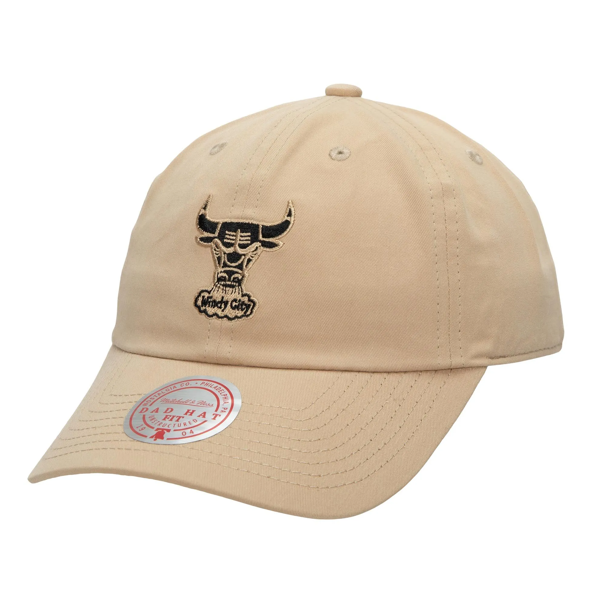 Women's Mitchell & Ness NBA Khaki Black Strapback Hwc Bulls - Tan sold by Zulily
