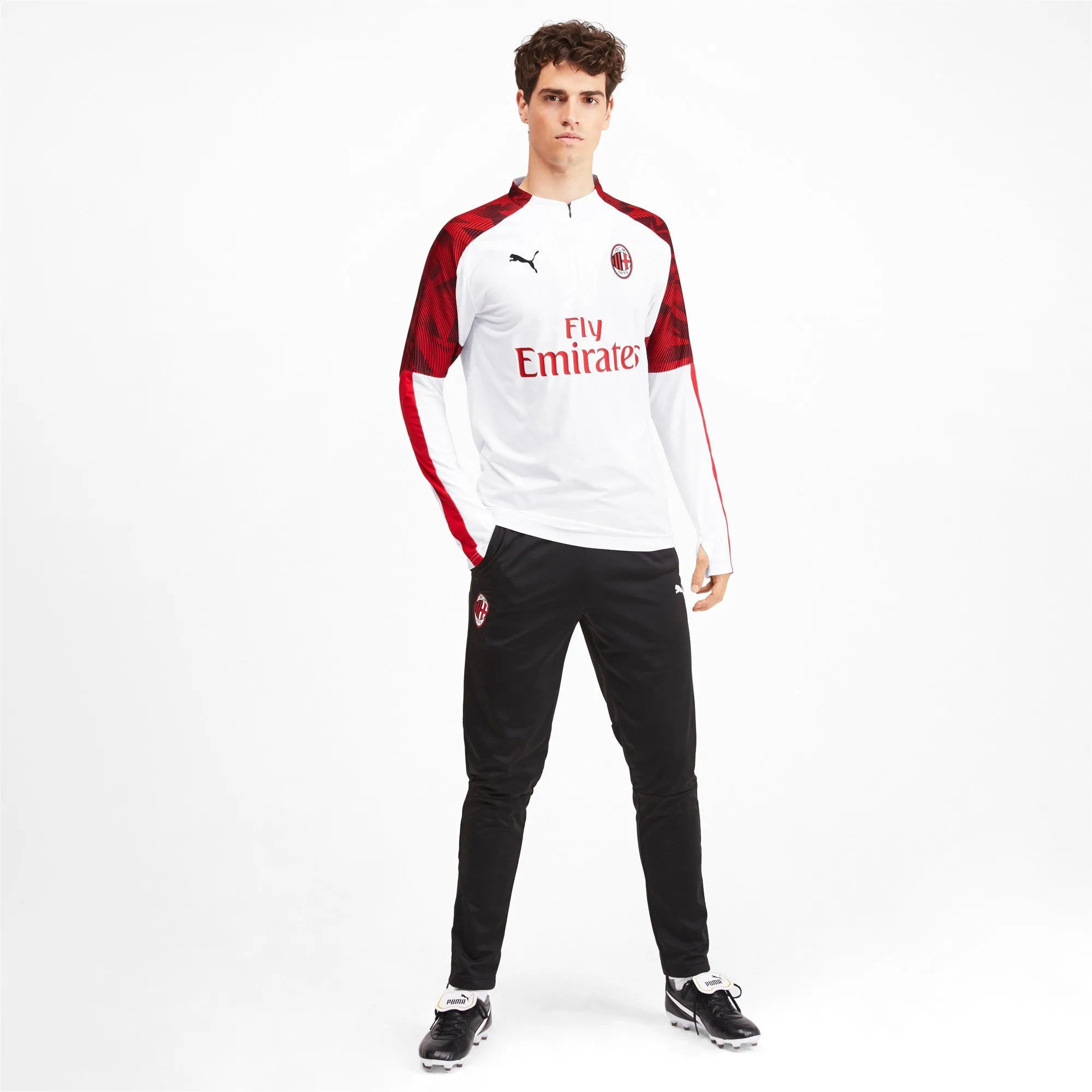 Men's Puma Ac Milan 1/4 Zip Top - Sponsor Logo sold by Zulily product image thumbnail 3