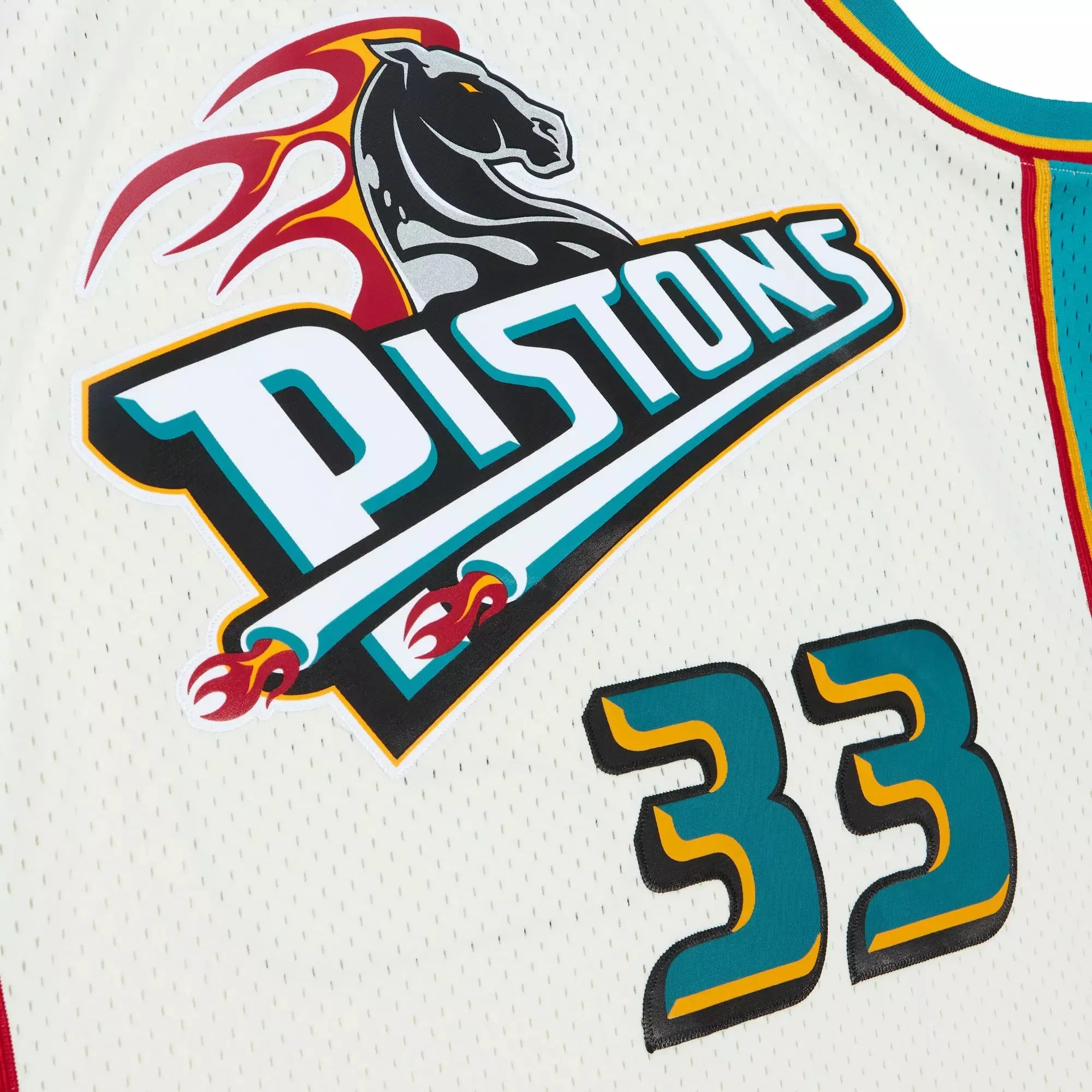 Mitchell & Ness NBA Cream Team Color Swingman Jersey Pistons 1998 Grant Hill sold by Zulily product image thumbnail 3