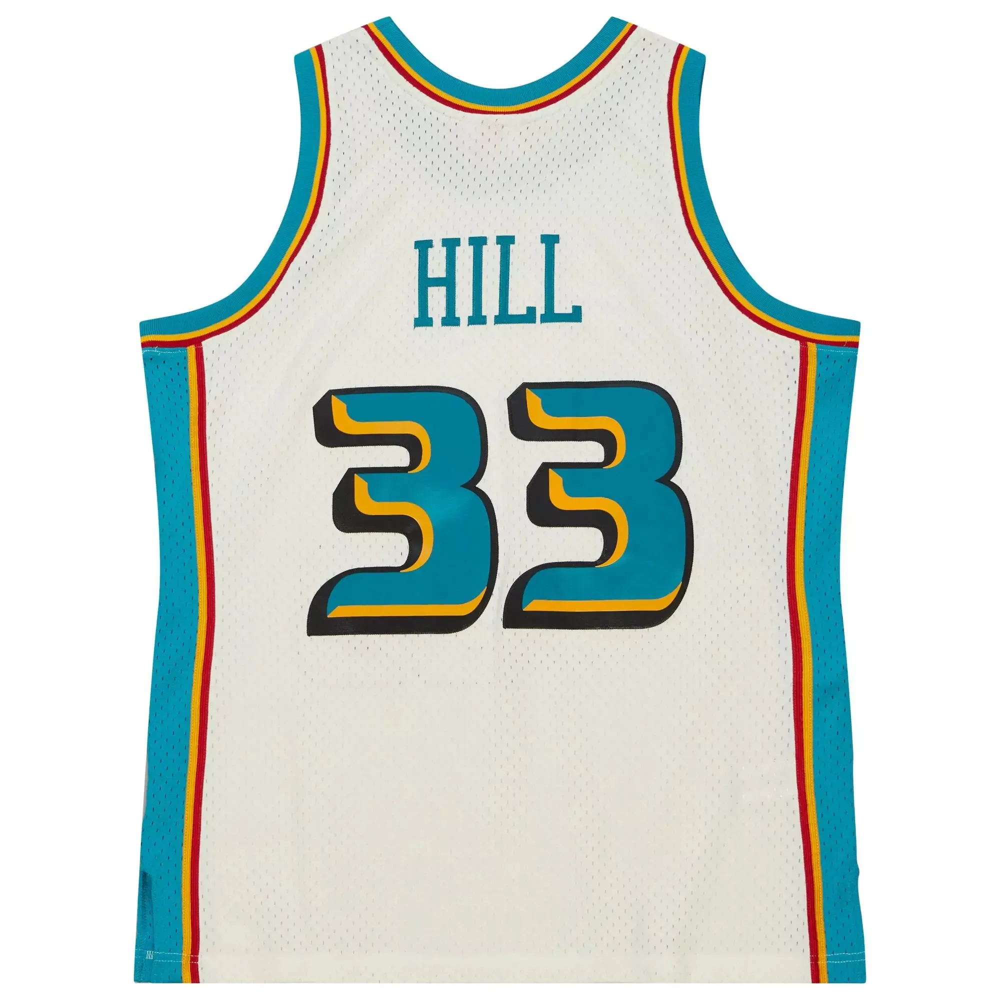Mitchell & Ness NBA Cream Team Color Swingman Jersey Pistons 1998 Grant Hill sold by Zulily product image thumbnail 2