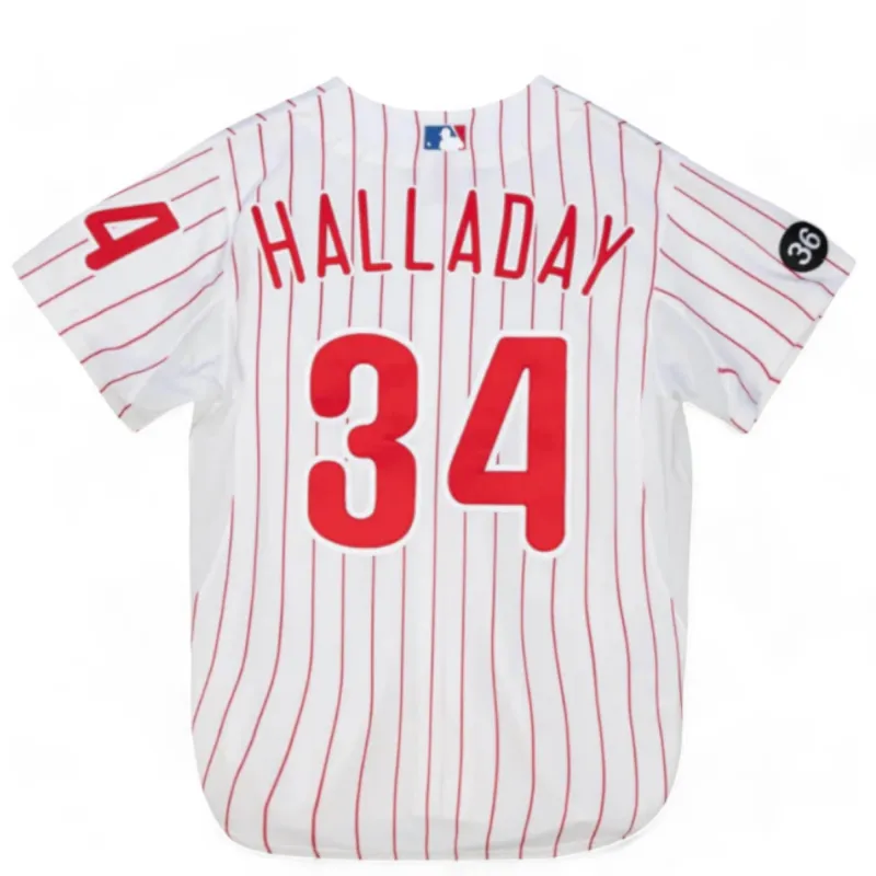 Men's Mitchell & Ness MLB Authentic Jersey Phillies 2010 Roy Halladay sold by Zulily