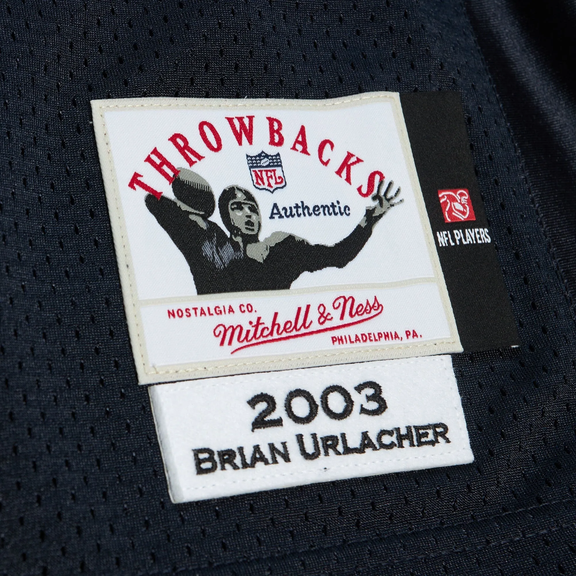 Men's Mitchell & Ness NFL Dark Jersey Bears 2003 Brian Urlacher sold by Zulily product image thumbnail 3