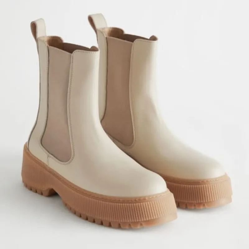 Women's & Other Stories Chunky Leather Chelsea Boots sold by Zulily