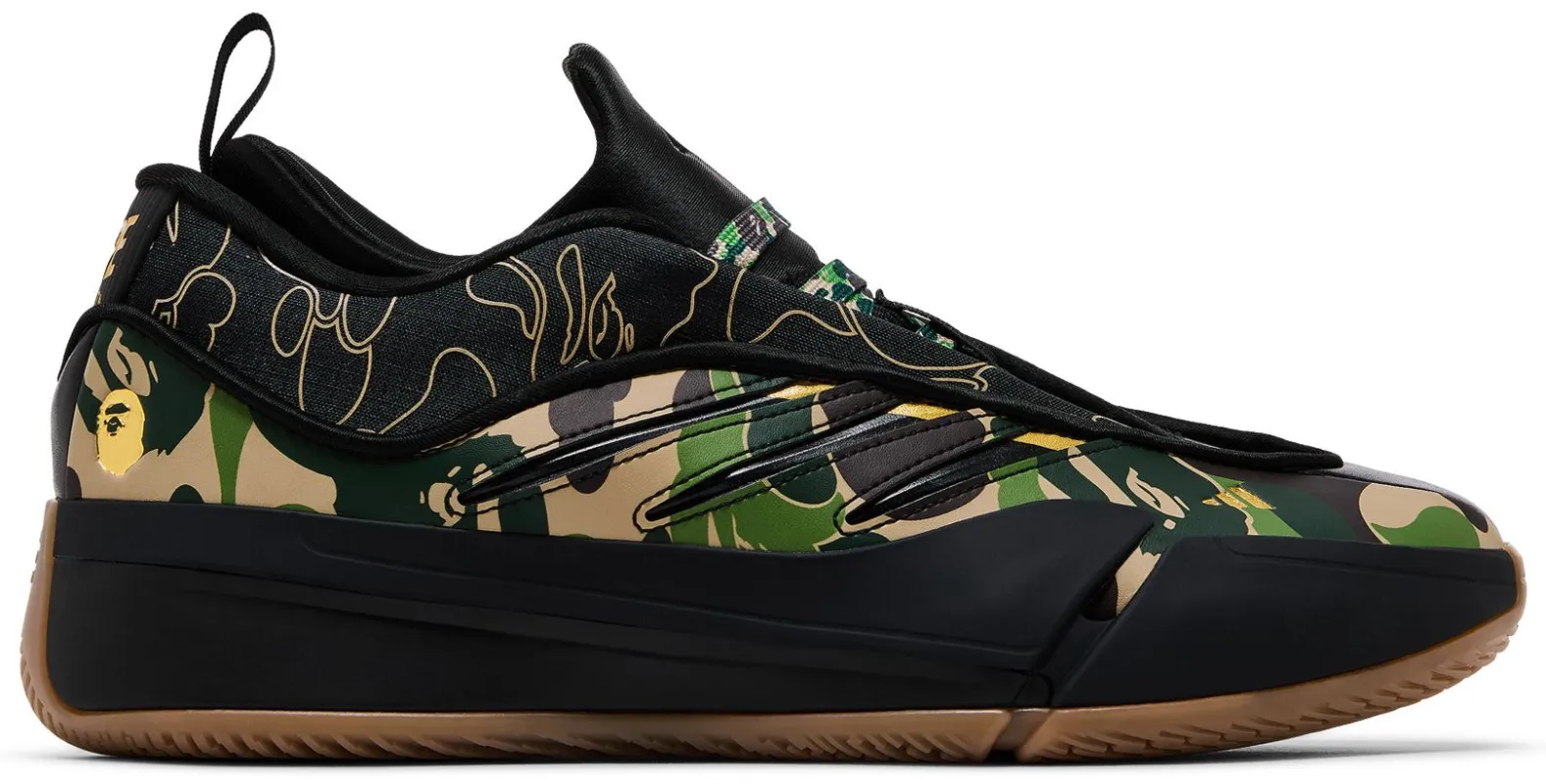 Men's adidas Dame 9 'Bape Black Green' sold by Zulily