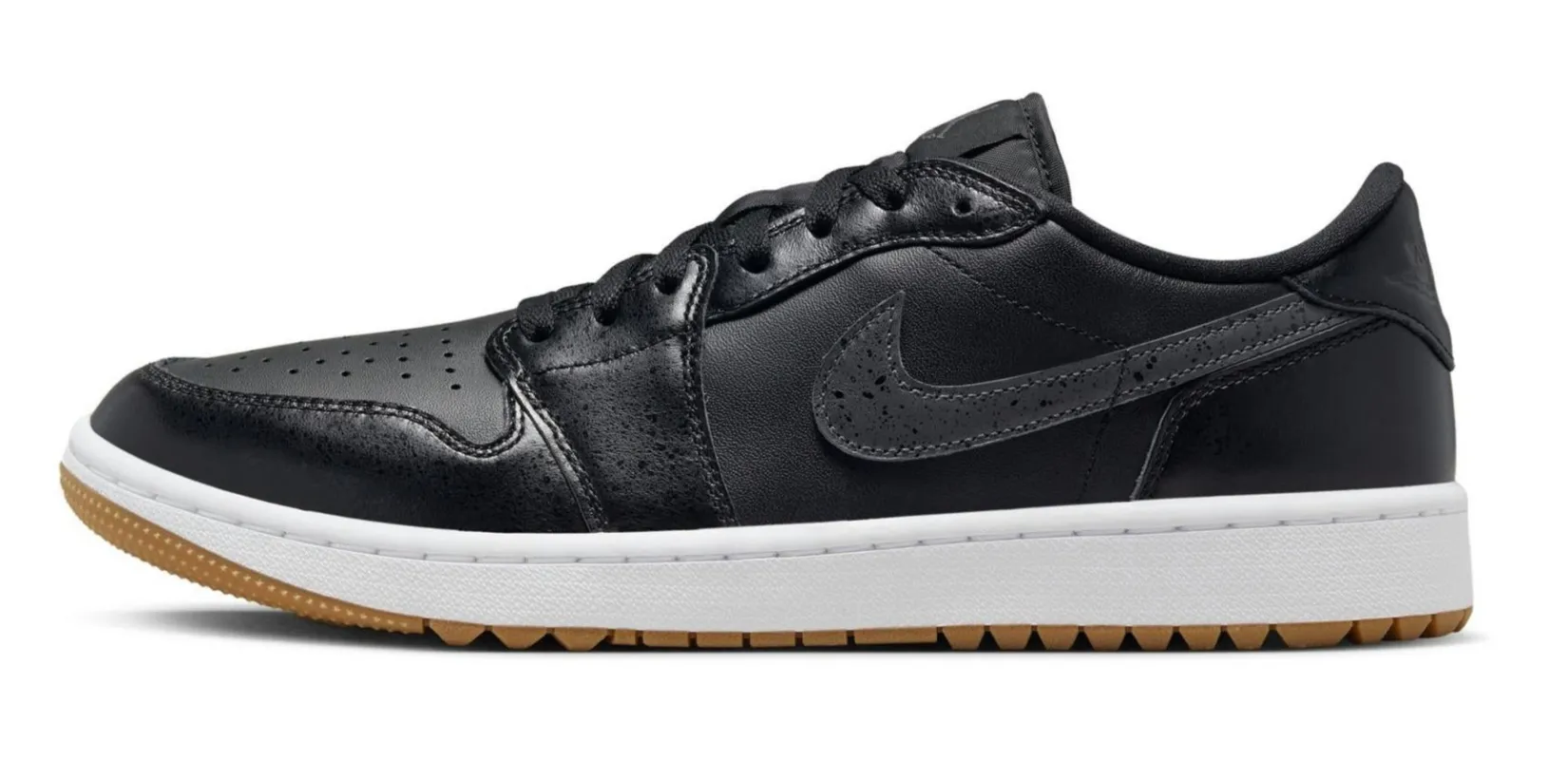 Men's Air Jordan Retro 1 Low Golf 'Black Gum' sold by Zulily