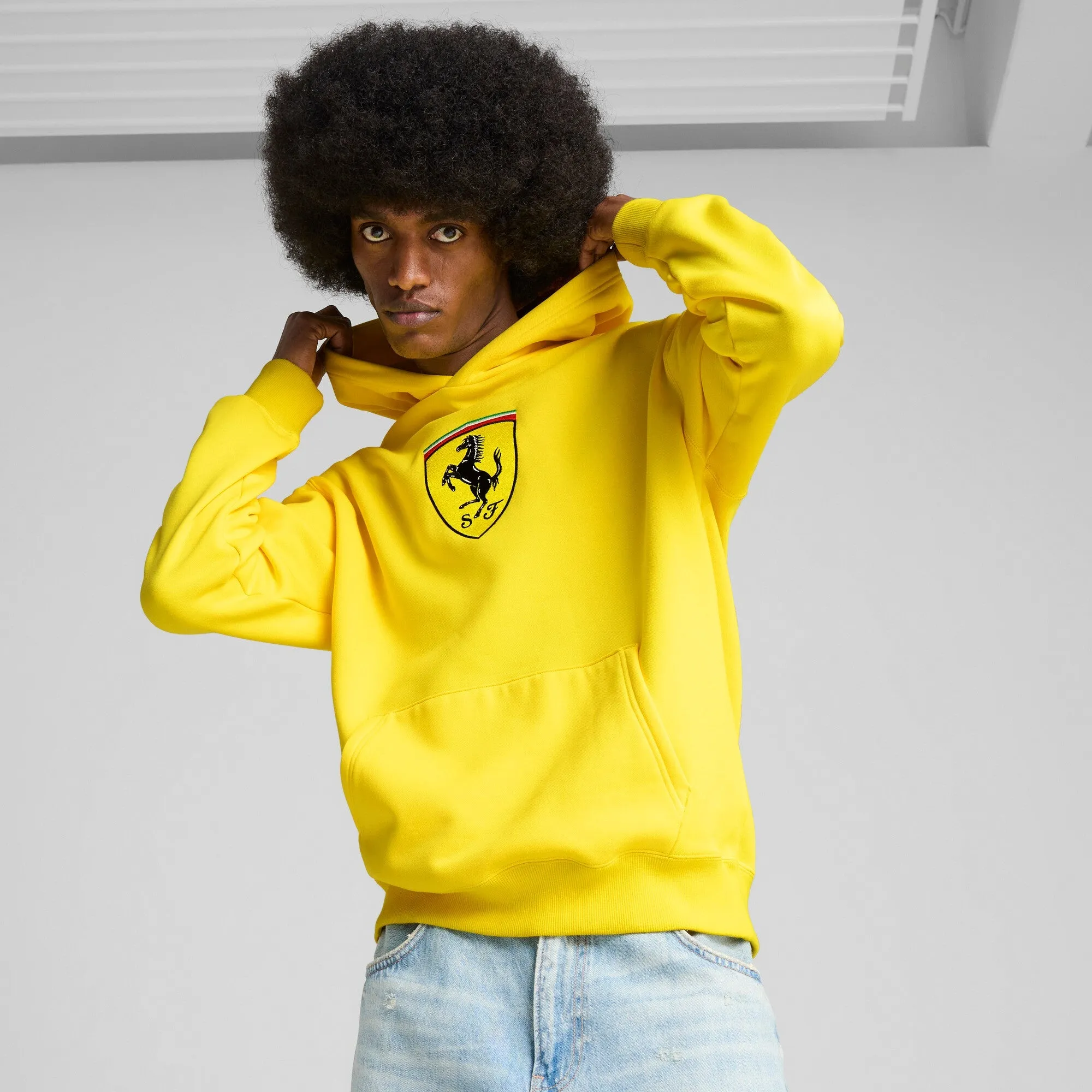 Men's Puma Ferrari Race Big Shield Hoodie sold by Zulily product image thumbnail 3