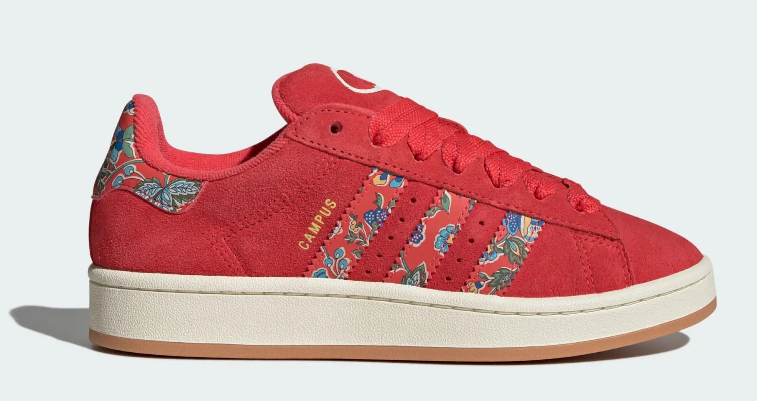Women's adidas Campus 00S 'Liberty London Semi Lucid Red' made by Adidas