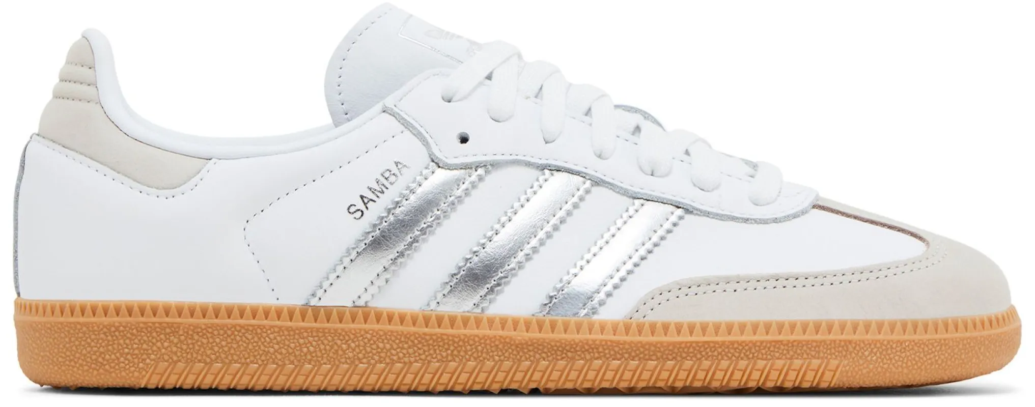 Women's adidas Samba Og 'White Silver Metallic' sold by Zulily