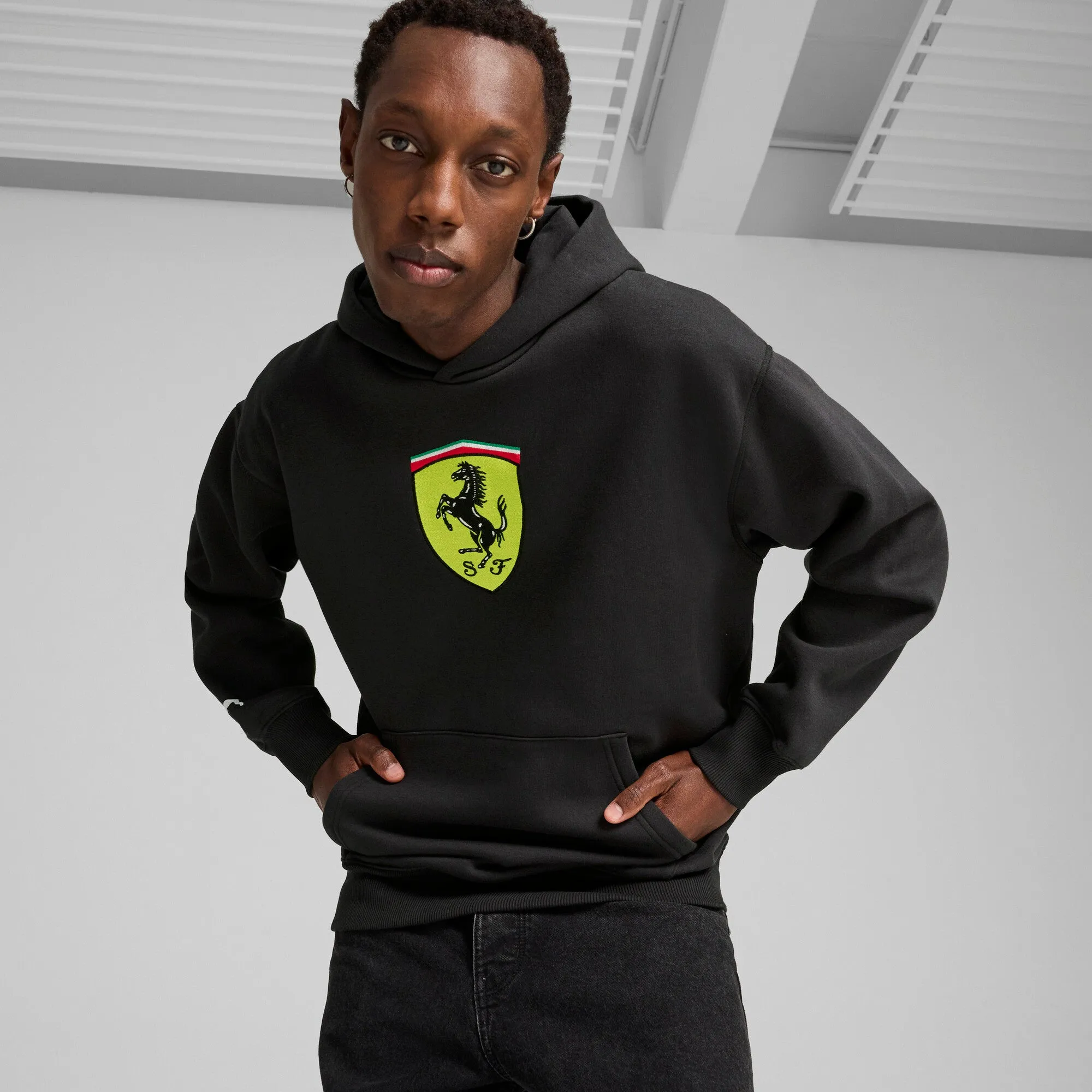 Men's Puma Ferrari Race Big Shield Hoodie sold by Zulily product image thumbnail 3