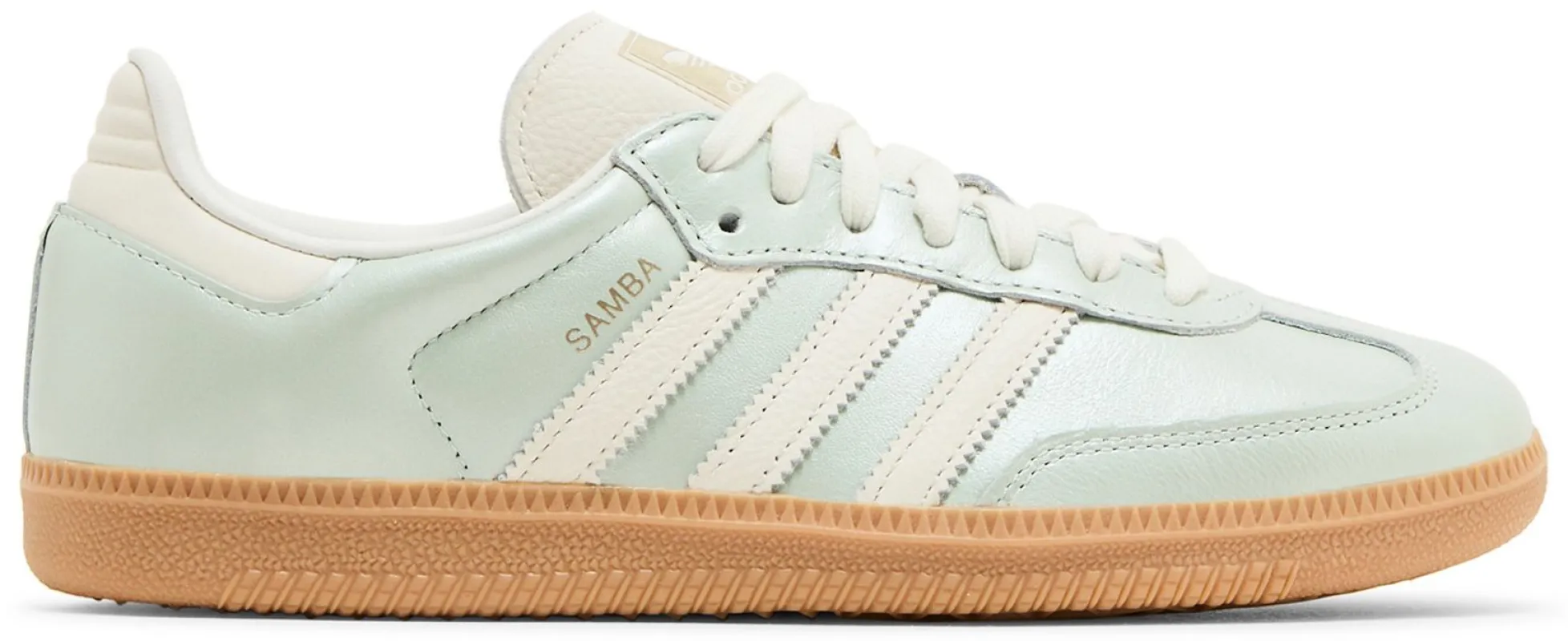 Women's adidas Samba Og 'Linen Green Metallic' sold by Zulily