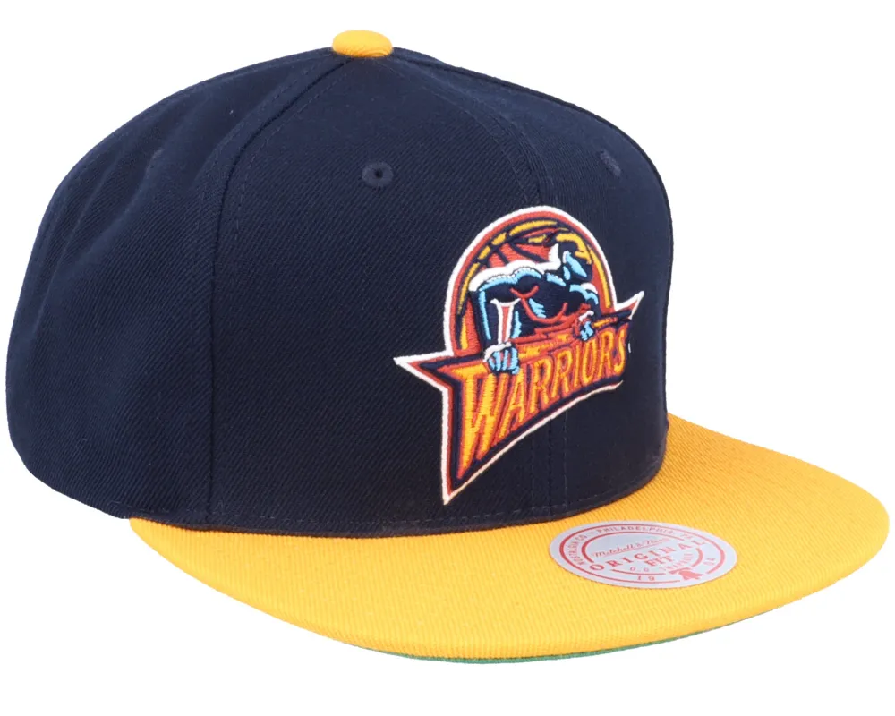 Men's Mitchell & Ness NBA Team 2 Tone 2.0 Snapback Hwc Warriors sold by Zulily
