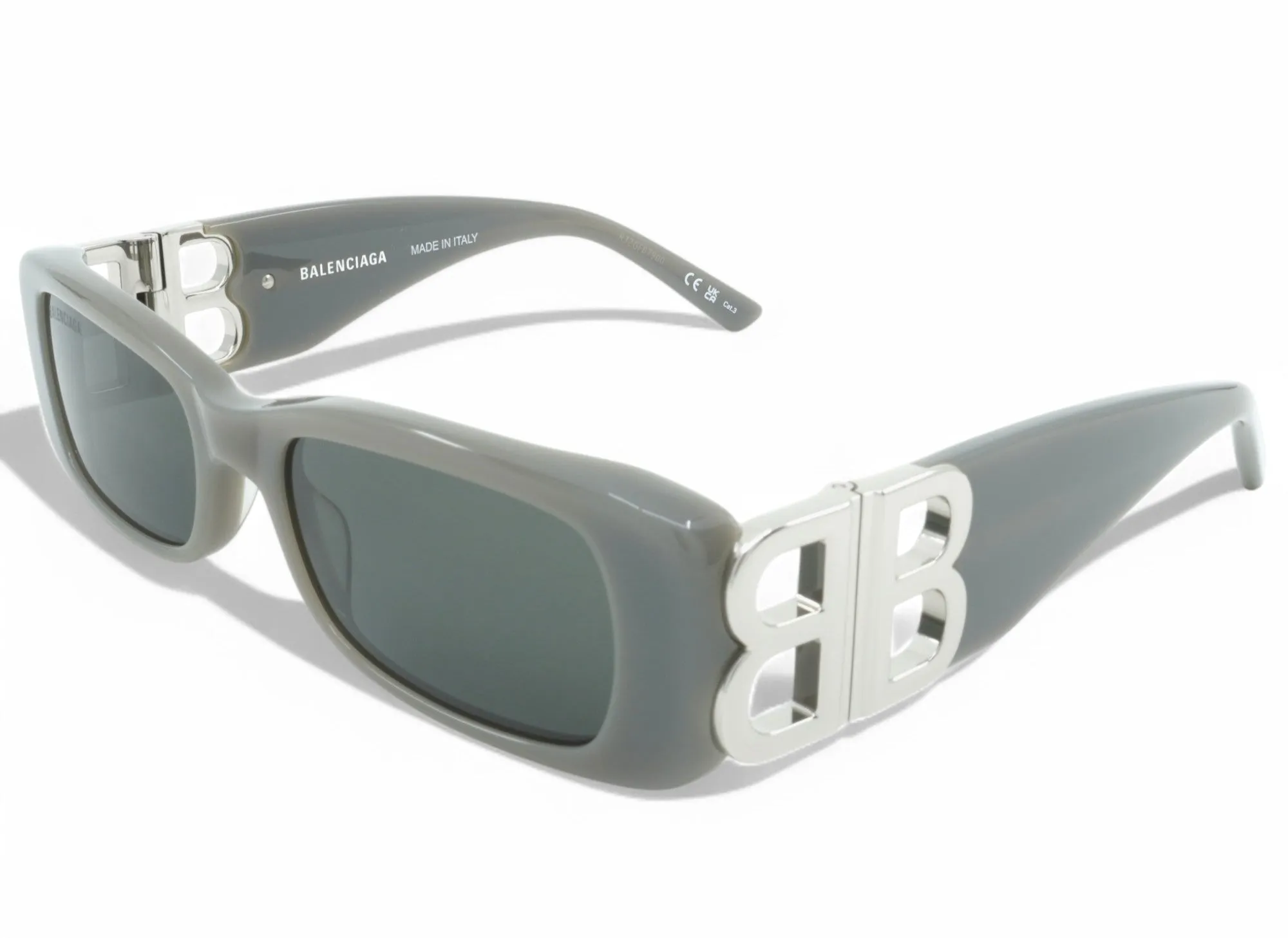Women's Balenciaga Rectangular Sunglasses - Grey/Silver sold by Zulily product image thumbnail 2