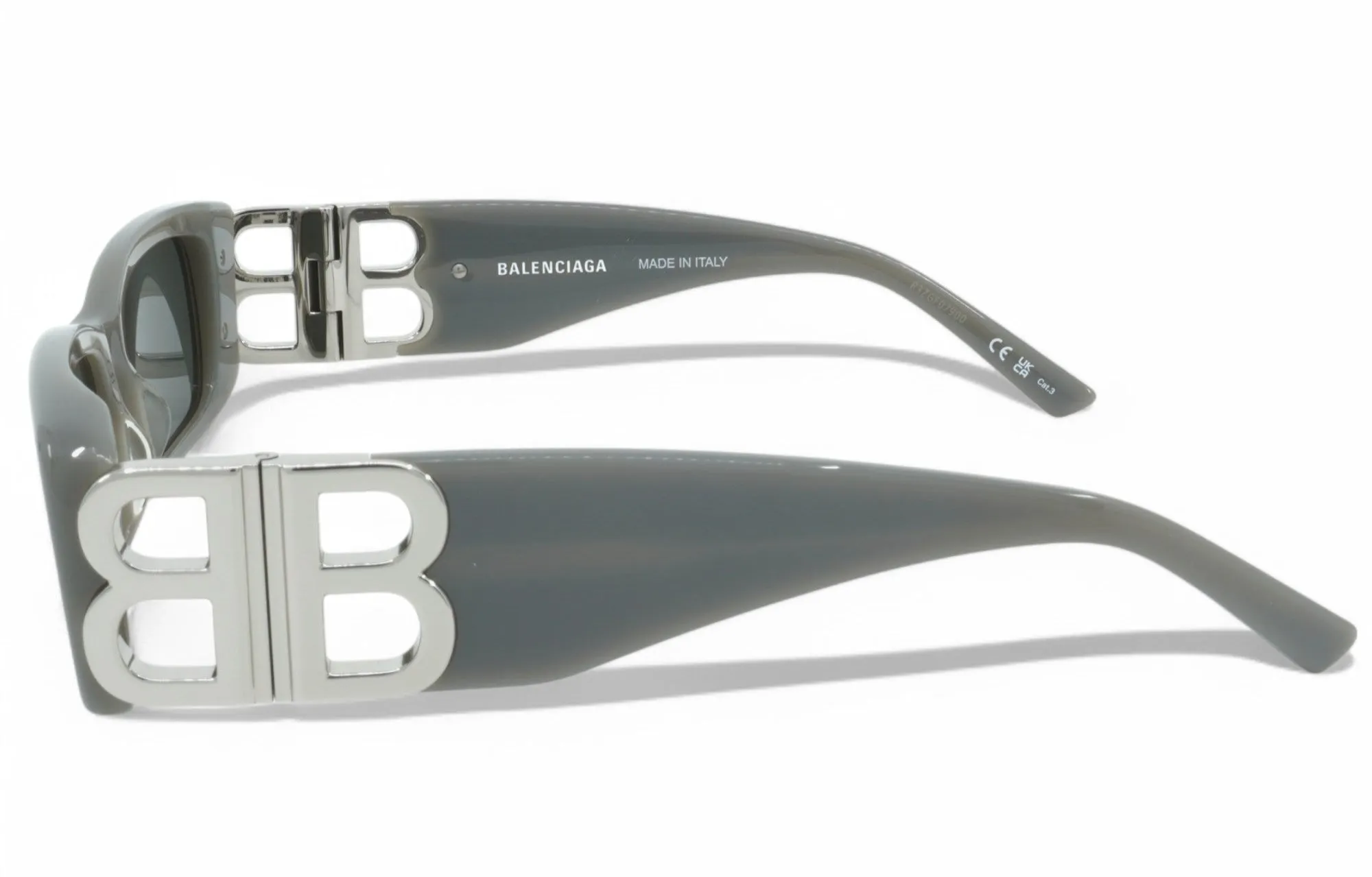 Women's Balenciaga Rectangular Sunglasses - Grey/Silver sold by Zulily product image thumbnail 4