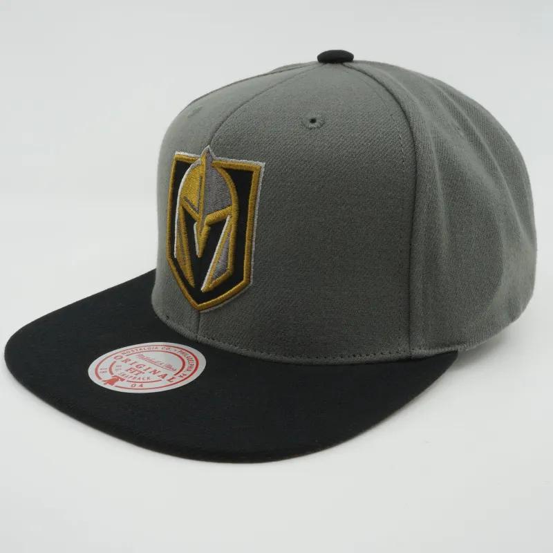 Men's Mitchell & Ness Nhl Storm Front Snapback Knights - Grey sold by Zulily
