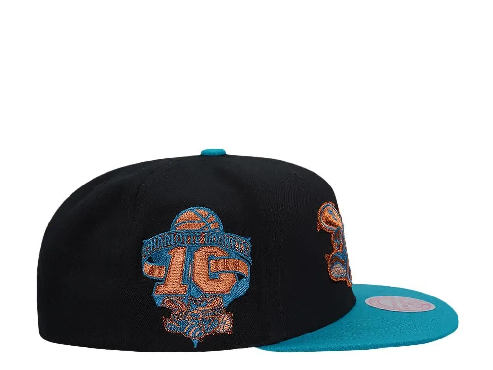 Men's Mitchell & Ness NBA Make Cents Snapback Hwc Hornets - Black-Teal sold by Zulily product image thumbnail 2
