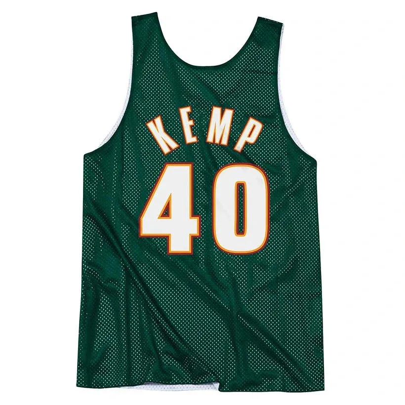 Men's Mitchell & Ness Reversible Mesh Tank Supersonics Shawn Kemp sold by Zulily product image thumbnail 5