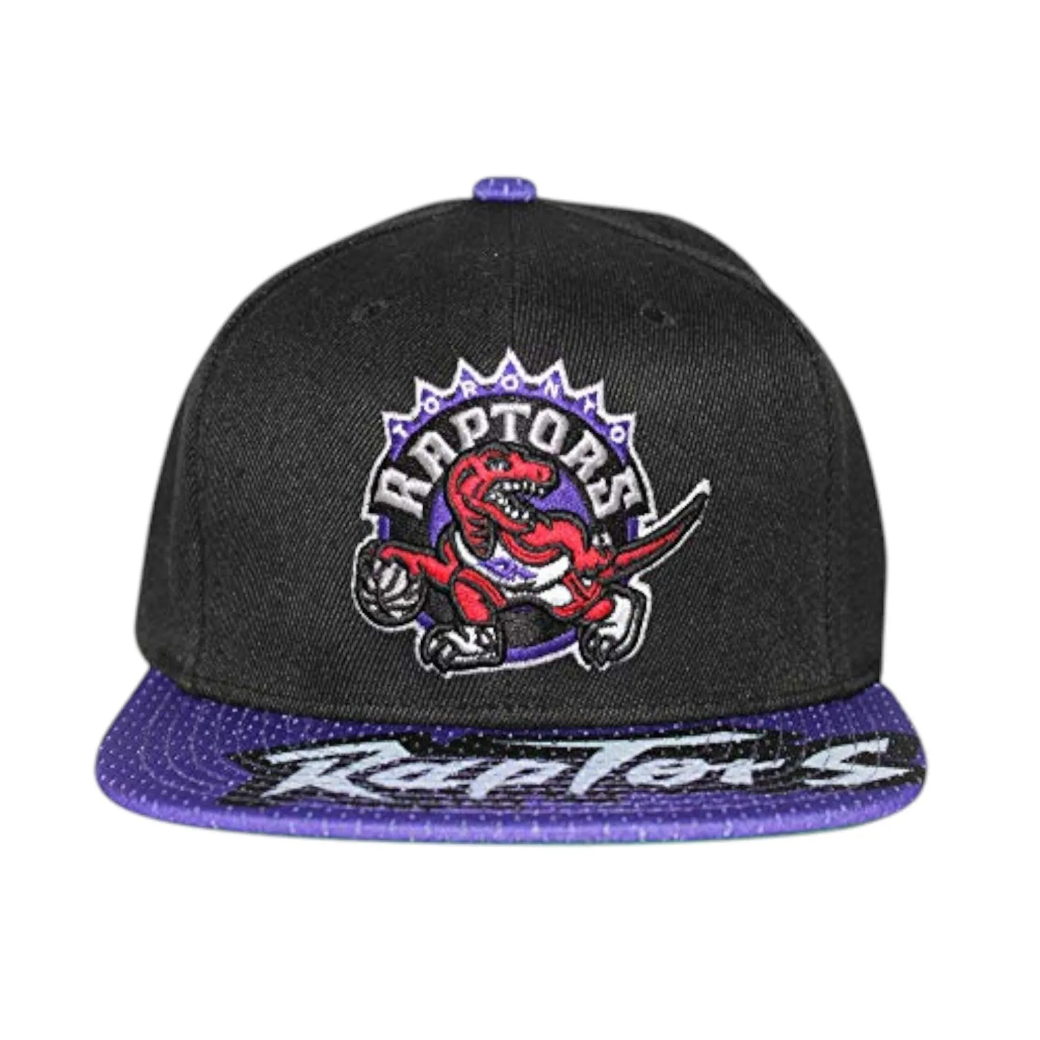 Men's Mitchell & Ness NBA Snapshot Snapback Hwc Raptors - Black-Purple sold by Zulily product image thumbnail 2