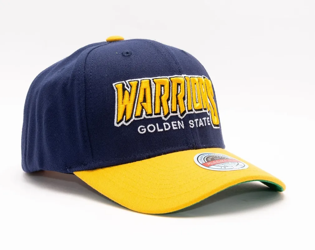 Men's Mitchell & Ness NBA Shredder Stretch Snapback Hwc Warriors - Blue sold by Zulily