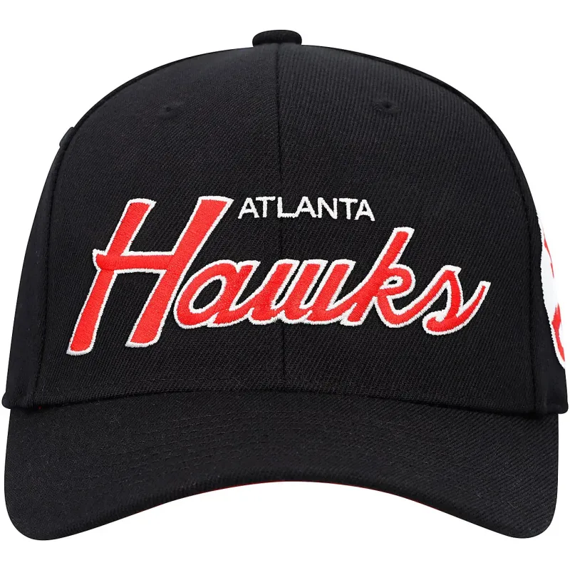 Men's Mitchell & Ness NBA Team Script 2.0 Stretch Snapback Hawks sold by Zulily
