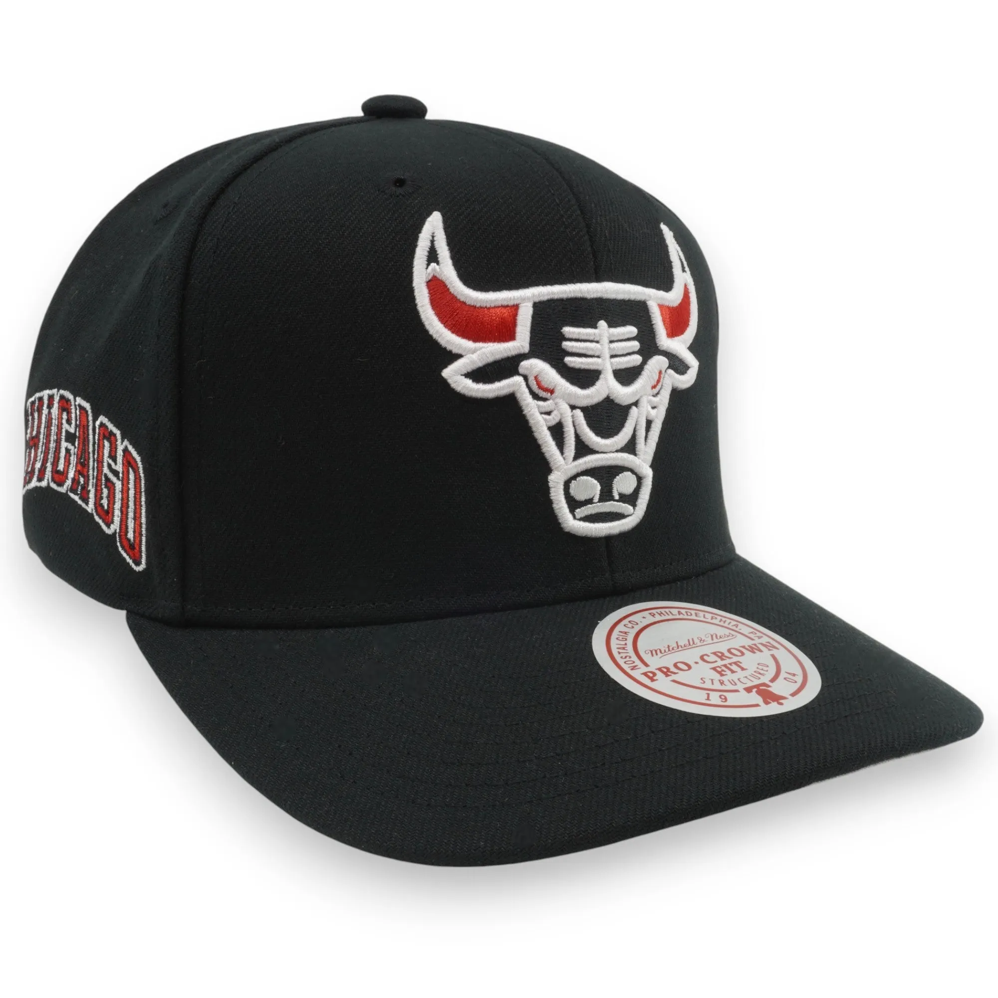 Men's Mitchell & Ness NBA Team Flip Pro Snapback Bulls - Black sold by Zulily