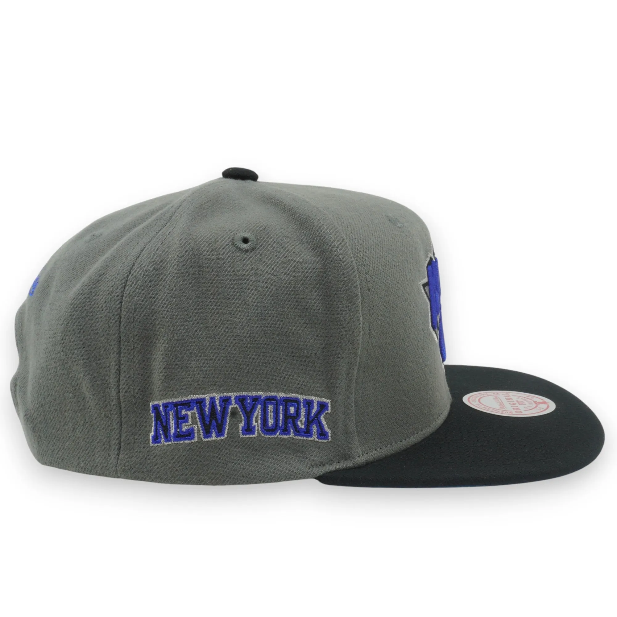 Men's Mitchell & Ness NBA Storm Front Snapback Knicks - Grey sold by Zulily product image thumbnail 4