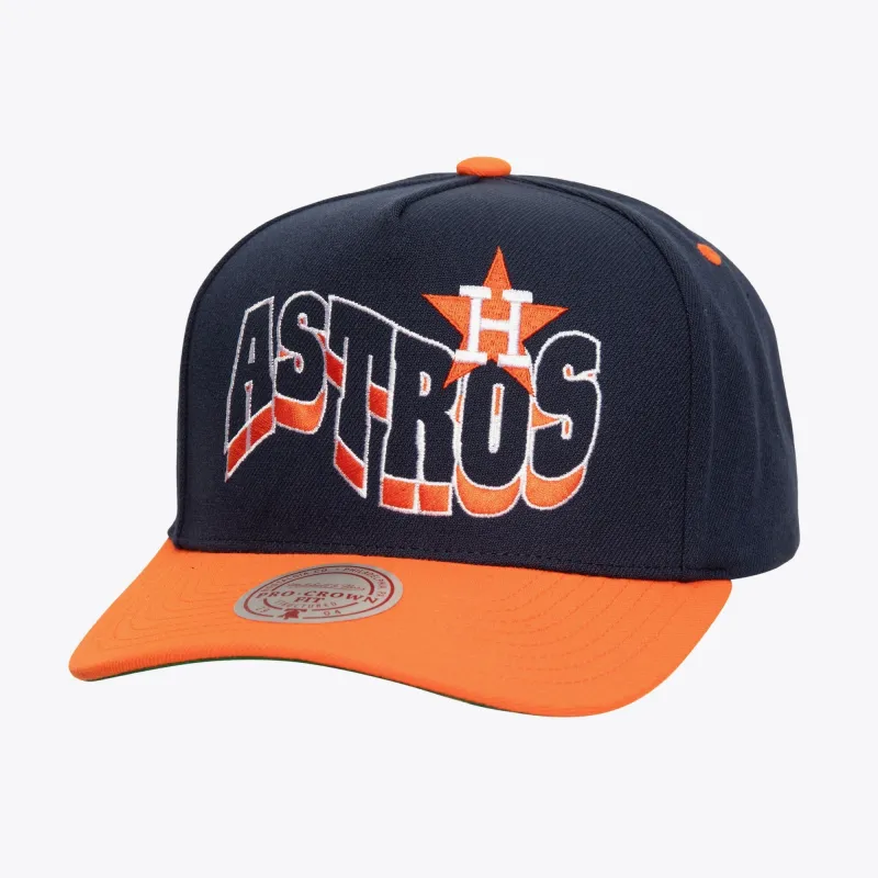 Men's Mitchell & Ness MLB Wavy Pro Snapback Coop Astros sold by Zulily