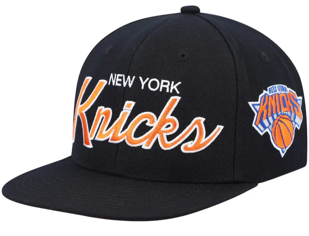 Men's Mitchell & Ness NBA Team Script 2.0 Snapback Knicks sold by Zulily