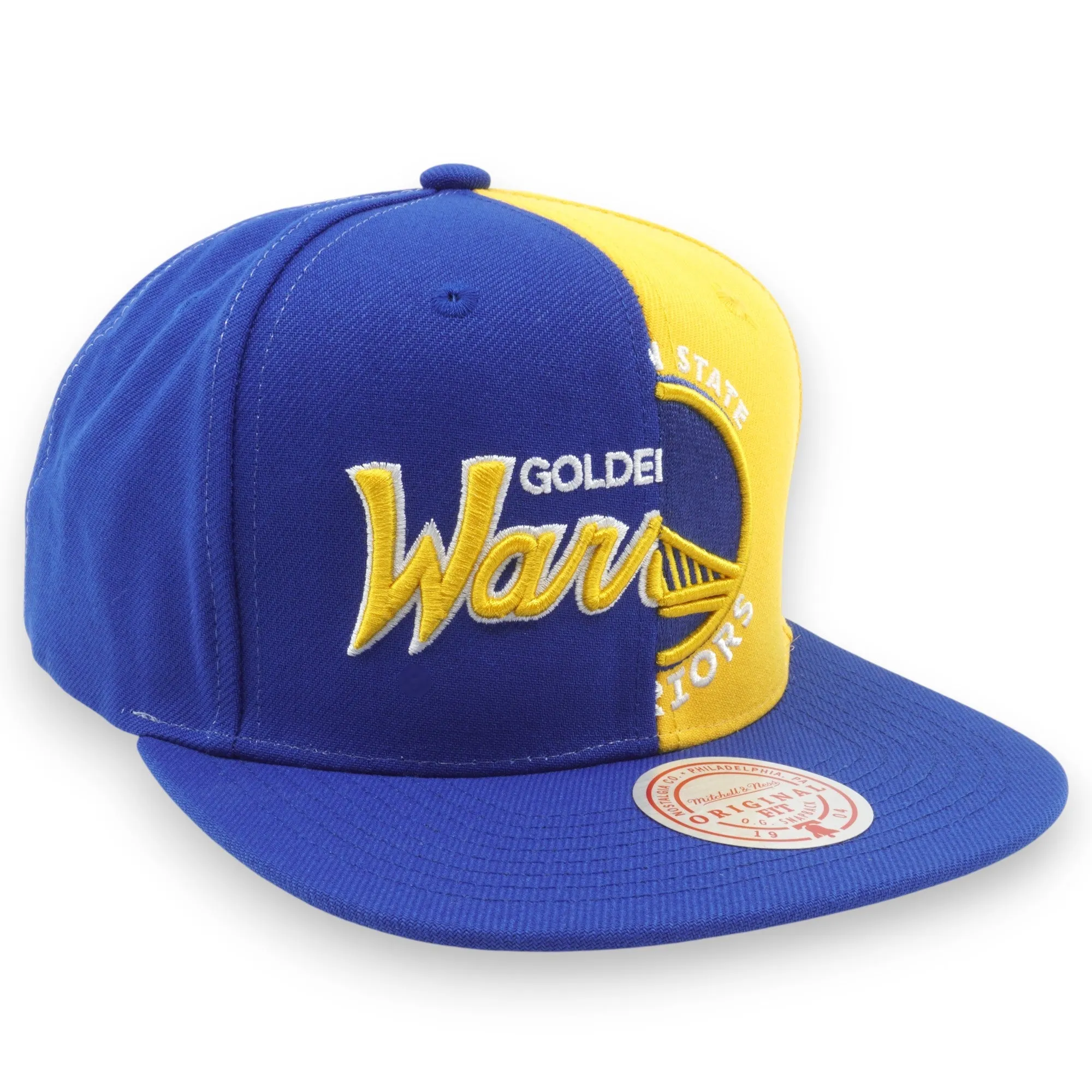 Men's Mitchell & Ness NBA Split Crown Snapback Warriors sold by Zulily product image thumbnail 3