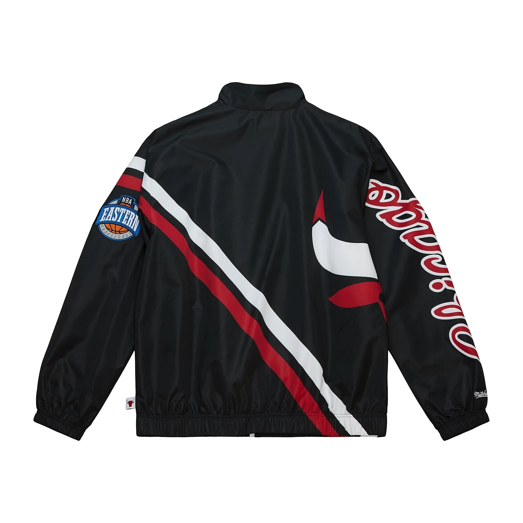 Men's Mitchell & Ness Exploded Logo Warm Up Jacket Bulls sold by Zulily product image thumbnail 3