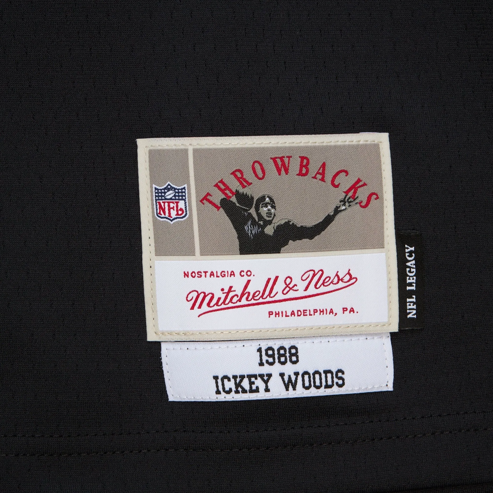 Men's Mitchell & Ness NFL Black Jersey Bengals 1988 Ickey Woods sold by Zulily product image thumbnail 5