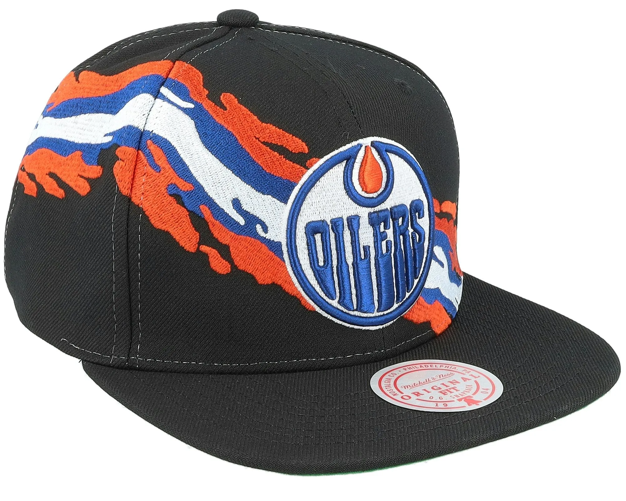 Men's Mitchell & Ness Nhl Vintage Paintbrush Snapback Oilers - Black sold by Zulily product image thumbnail 2