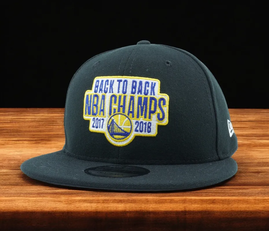 Men's New Era NBA Gsw Back To Back 17/18 9Fifty Snapback sold by Zulily