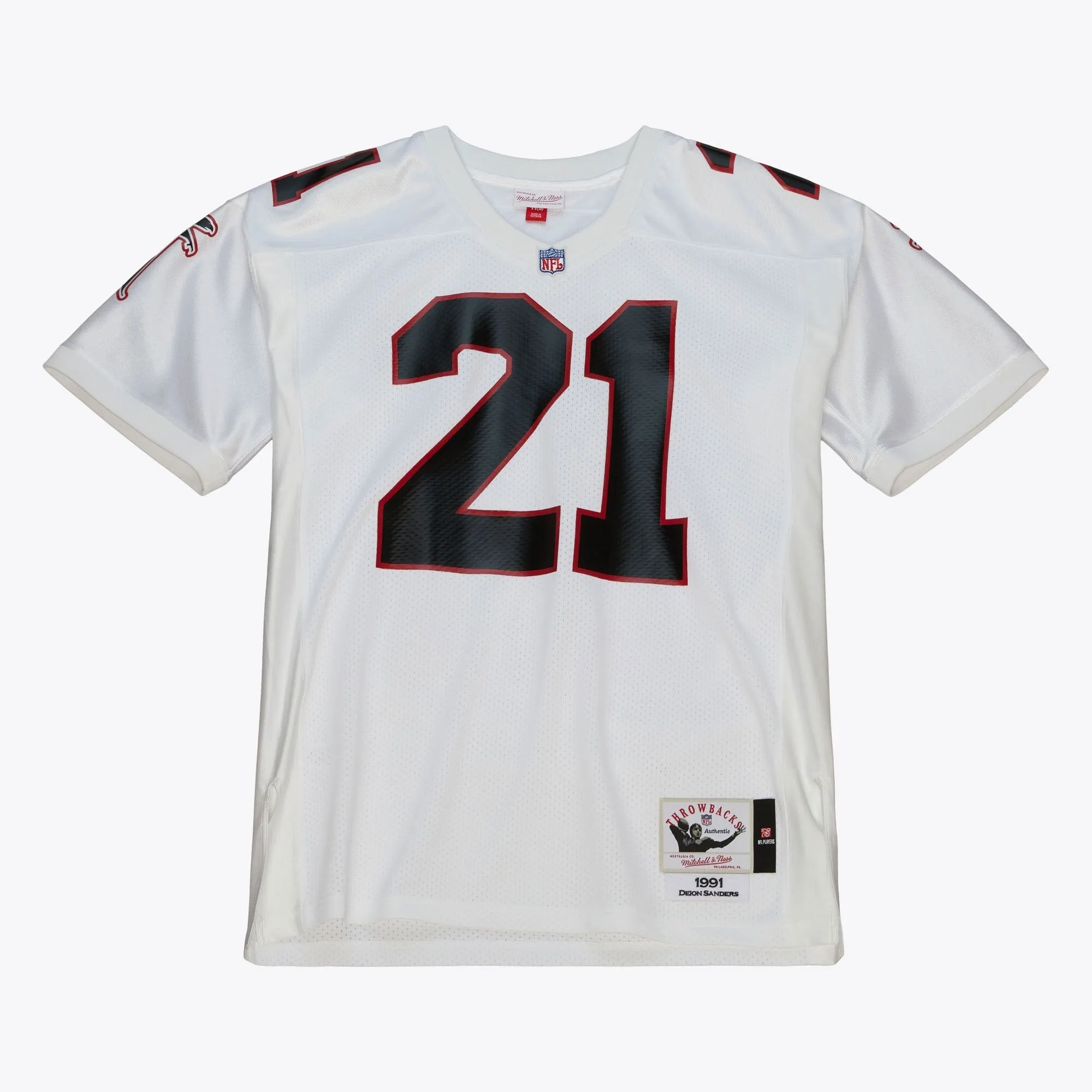 Men's Mitchell & Ness NFL Authentic Jersey Falcons 1991 Deion Sanders sold by Zulily