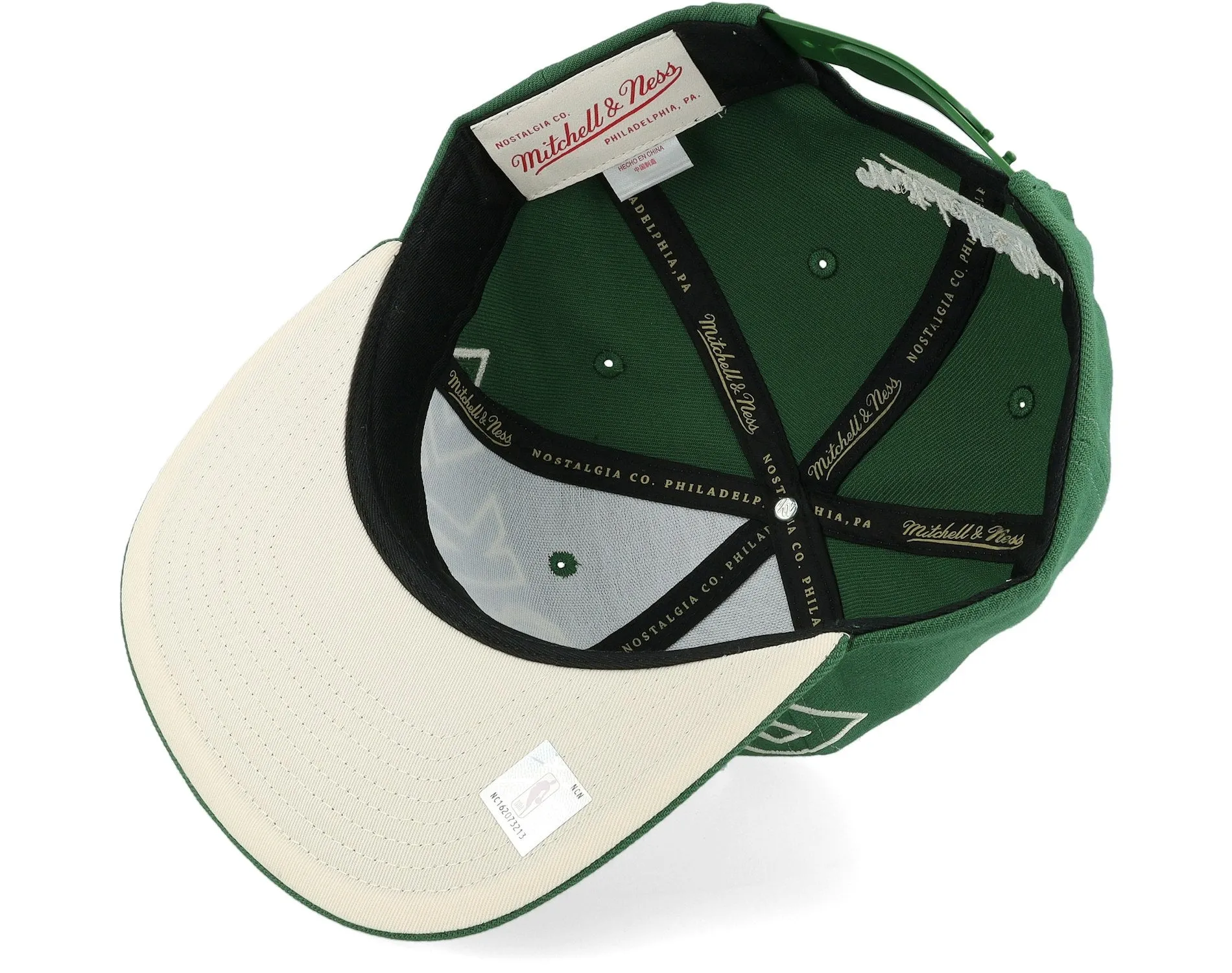 Men's Mitchell & Ness NBA Full Frontal Snapback Bucks - Green sold by Zulily product image thumbnail 5