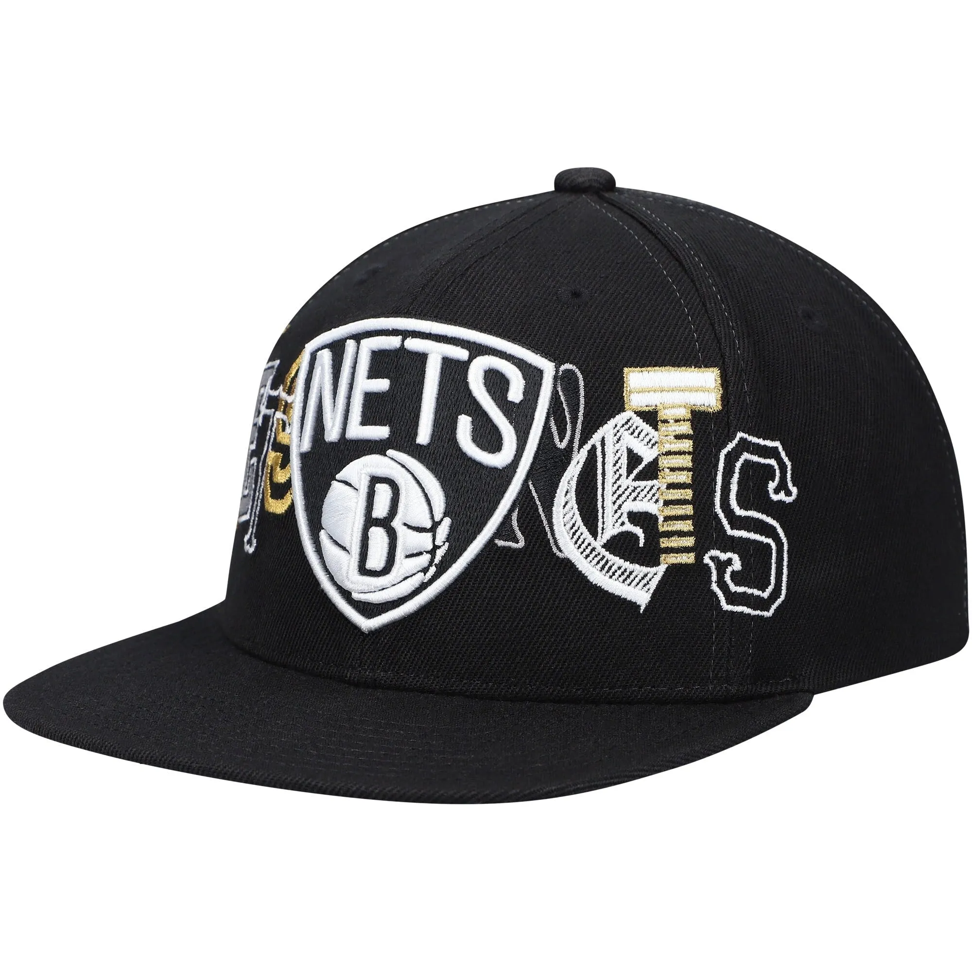 Men's Mitchell & Ness NBA Hype Type Snapback Nets - Black sold by Zulily
