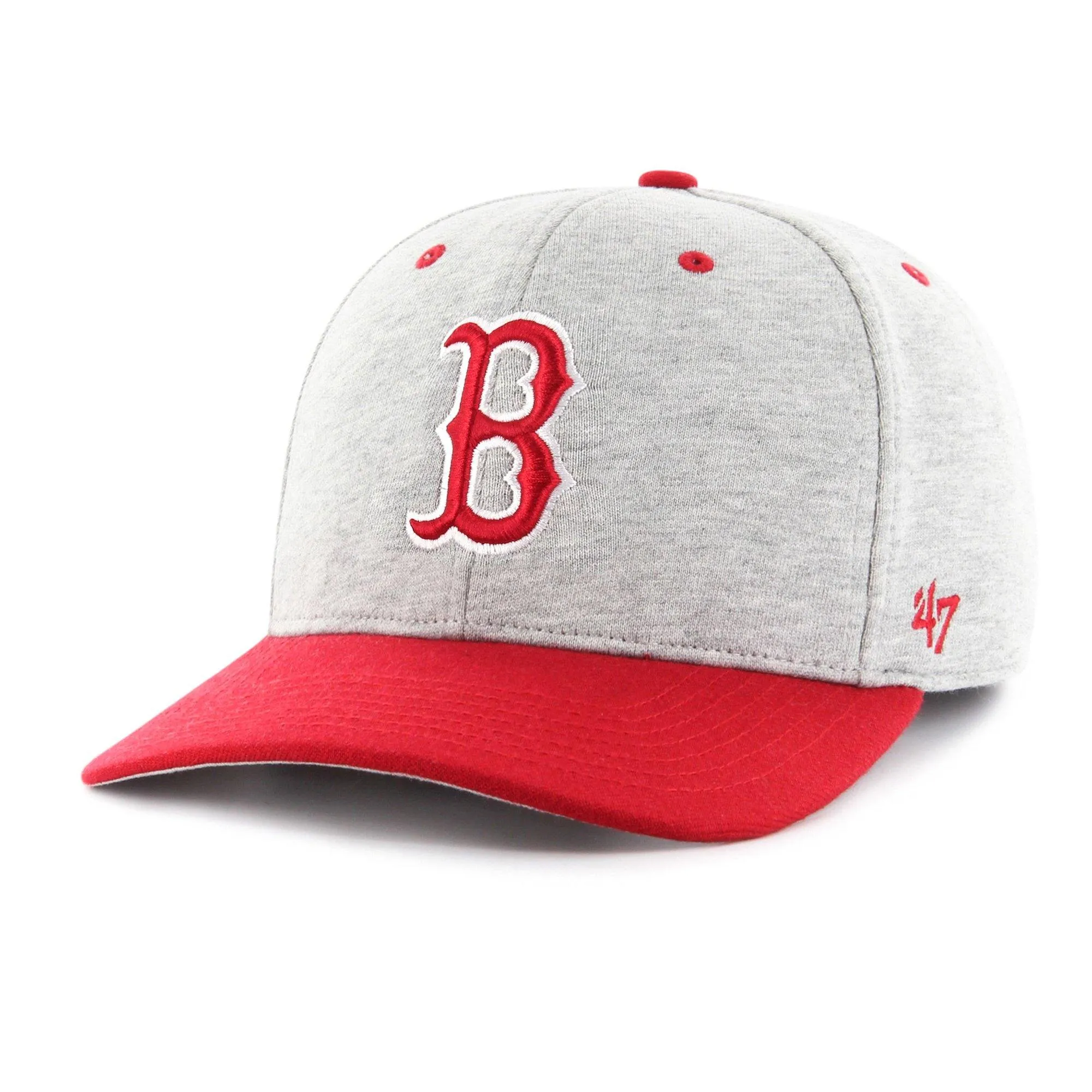 Men's 47 Brand Boston Red Sox Mvp Strapback - Grey Fleece/Red sold by Zulily