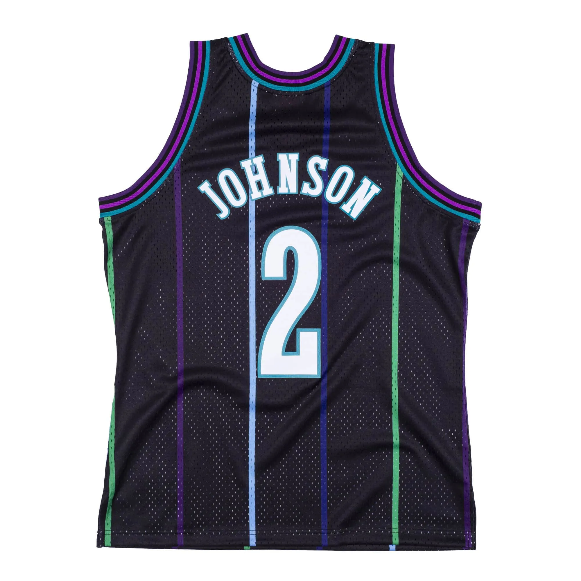 Men's Mitchell & Ness NBA Reload Swingman Jersey Hornets 1992 Larry Johnson sold by Zulily product image thumbnail 2
