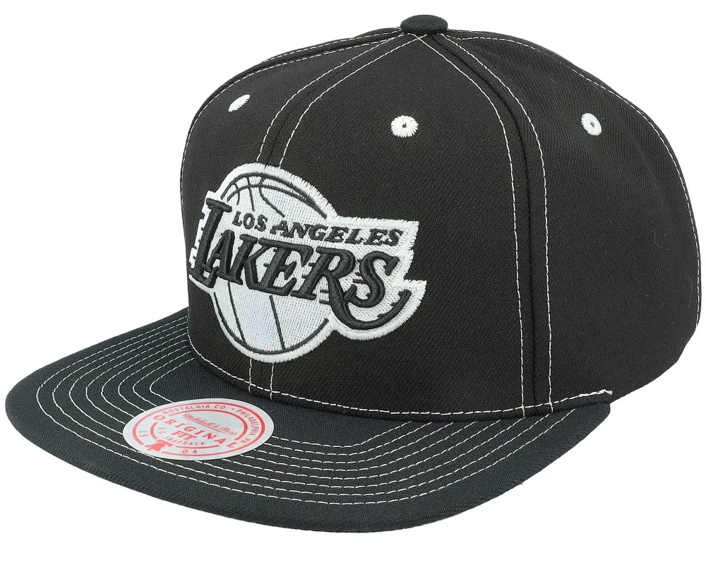 Men's Mitchell & Ness NBA Glow Up Snapback Lakers - Black sold by Zulily