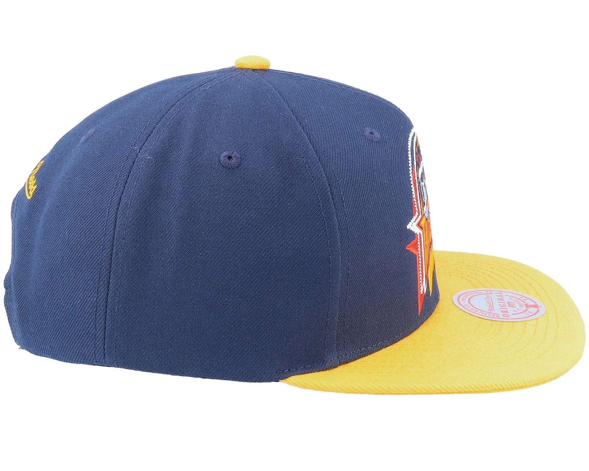 Men's Mitchell & Ness NBA Logo Blur Snapback Hwc Warriors - Blue-Yellow sold by Zulily product image thumbnail 3