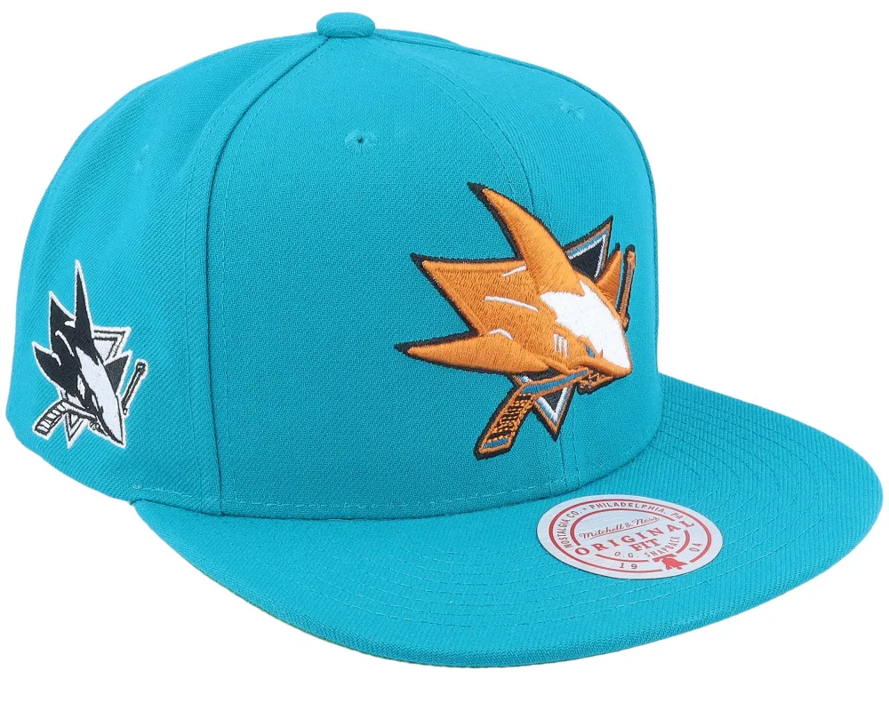 Men's Mitchell & Ness Nhl Alternate Flip Snapback Sharks sold by Zulily