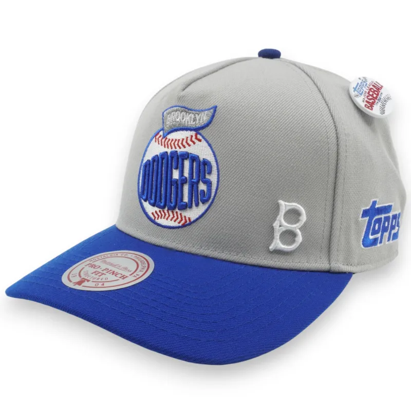 Men's Mitchell & Ness MLB Team Ball Pro Snapback Coop Dodgers - Grey sold by Zulily