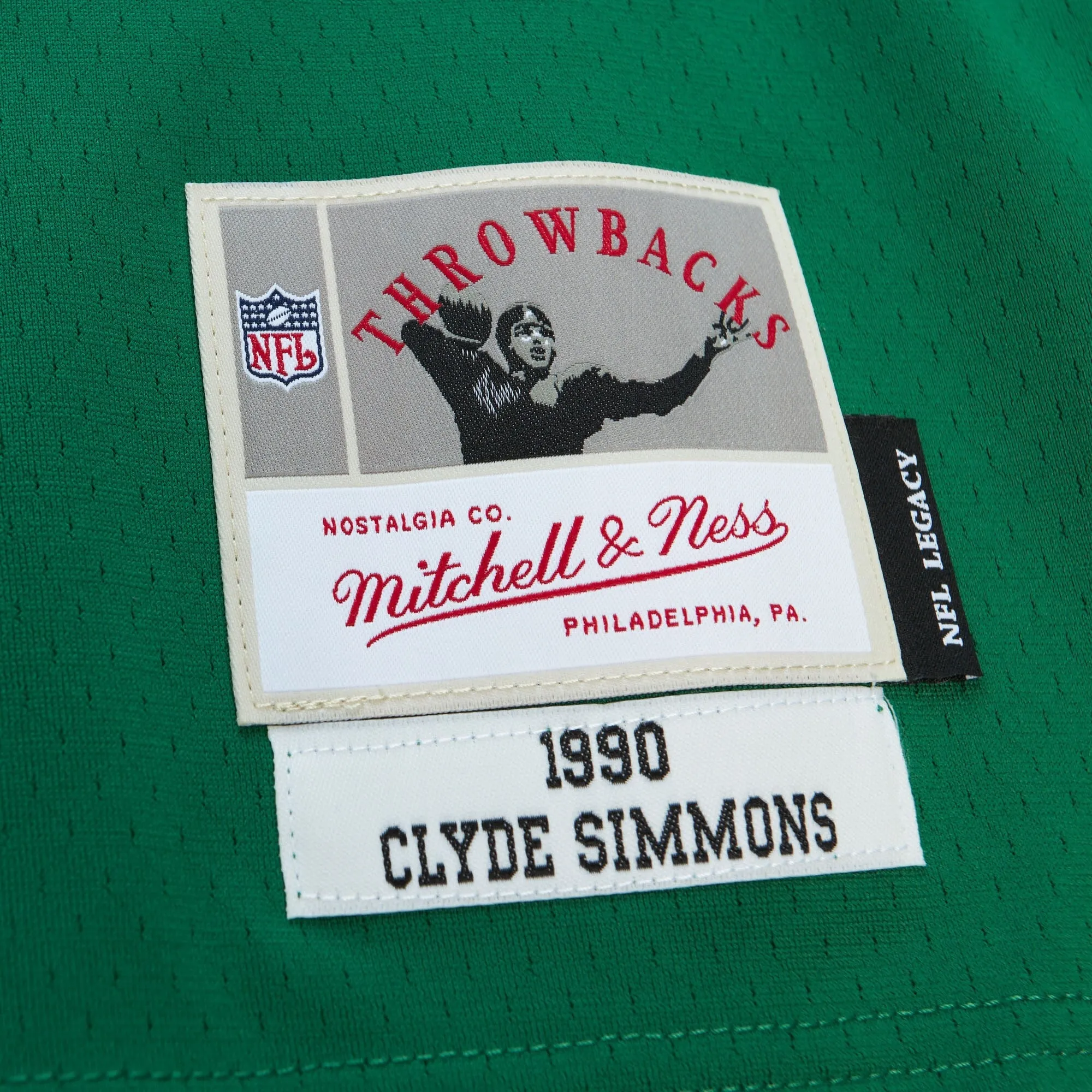 Men's Mitchell & Ness NFL Dark Jersey Eagles 1990 Clyde Simmons sold by Zulily product image thumbnail 3