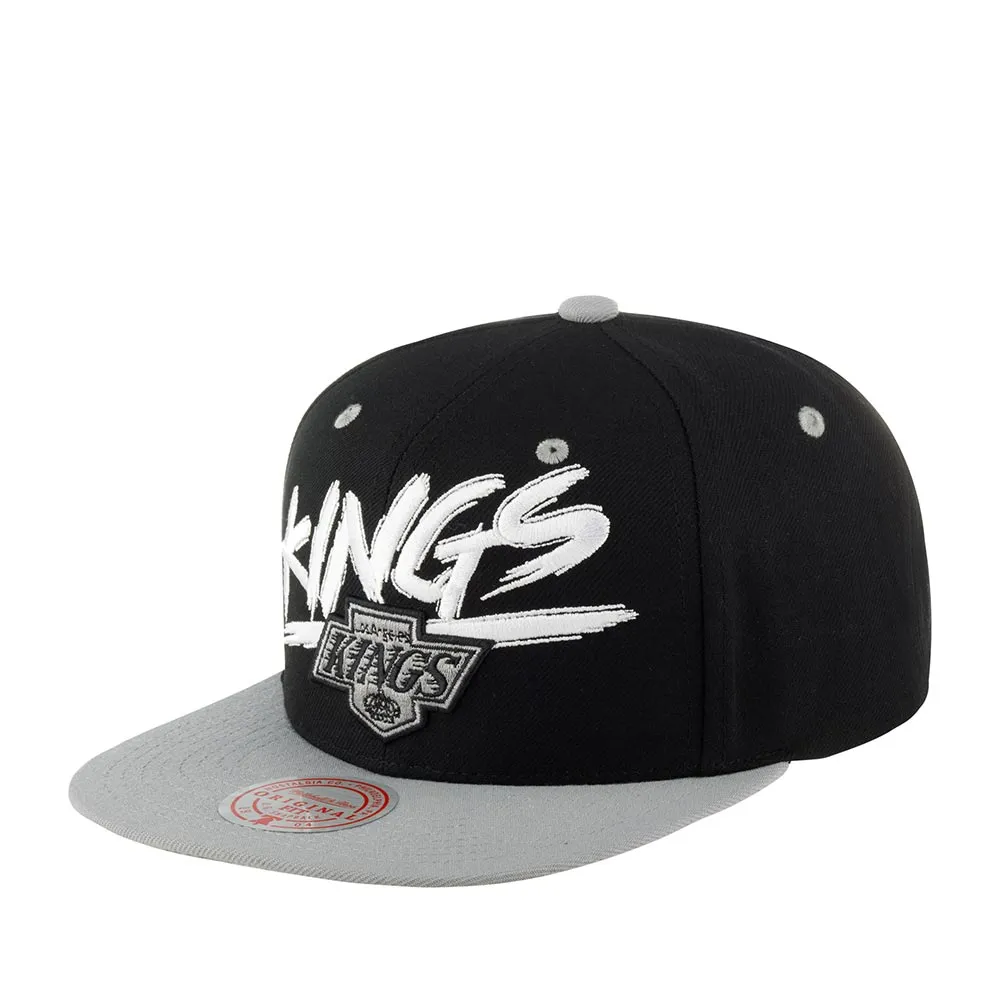 Men's Mitchell & Ness Nhl Transcript Snapback Vntg Kings - Black-Grey sold by Zulily
