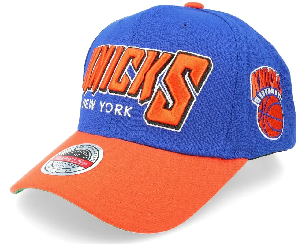 Men's Mitchell & Ness NBA Shredder Stretch Snapback Hwc Knicks - Blue sold by Zulily